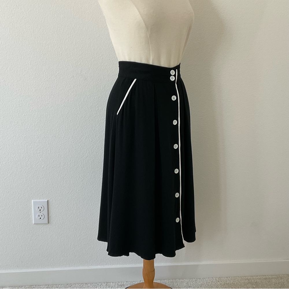 ModCloth Intelligent Involvement Button Front Skirt S - Picture 3 of 14